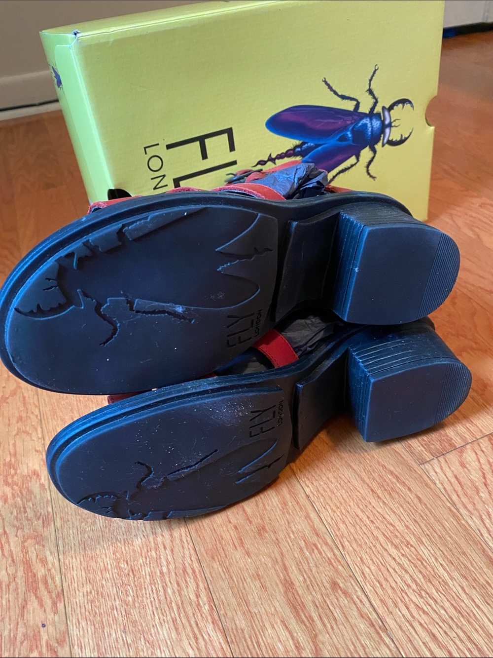 Fly London  “Woze” Leather Strappy Heeled Sandals - Picture 4 of 5